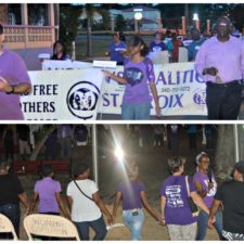 Residents Walk In Silence Down Strand Street In Remembrance Of Domestic Violence Victims