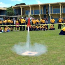 Watch: Elena Christian Junior High Rocketry Students Fire Rocket Into Sky