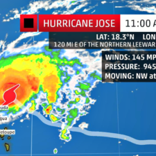 Tropical Storm Watch Discontinued For USVI As Jose Bends Right