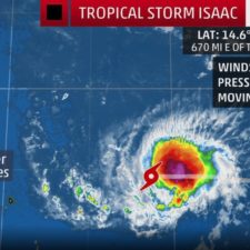 Hurricane Watch Issued For Multiple Islands As Isaac Closes In; Governor Mapp To Decide On Full State Of Emergency Declaration By Noon Wednesday
