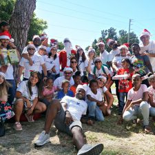 Santa Visits Boys & Girls Club Children On St. Croix With Gifts In Tow
