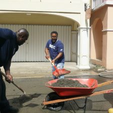 Concerned Residents Clean Christiansted Town Using Their Own Tools, Money, and Some Help from the VI Fire Service